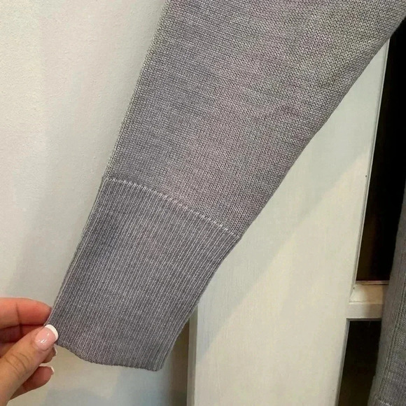 Nordstrom | Grey Everyday Open Front Cardigan Merino Wool Blend Size M Medium - Picture 10 of 14